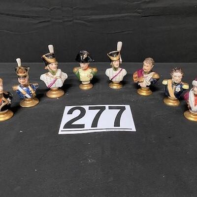 LOT#277: Rudolph Kammer & Limoges Porcelain Military Busts