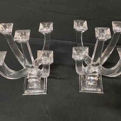 LOT#283: Crystal Candlesticks