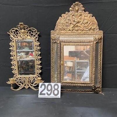 LOT#298: 2 Wall Hung Mirrors