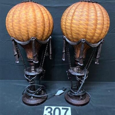 LOT#307: Pair of Balloon Lamps