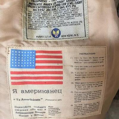 LOT#313: Avirex USA 14th Air Force Type A-2 Bomber Jacket