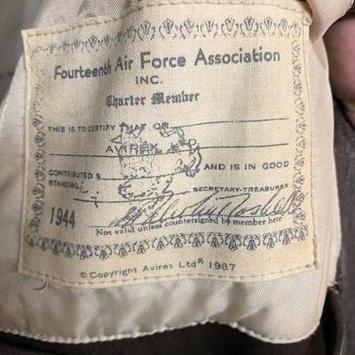 LOT#313: Avirex USA 14th Air Force Type A-2 Bomber Jacket