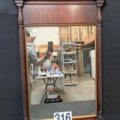 LOT#316: Pillar & Scroll Mirror