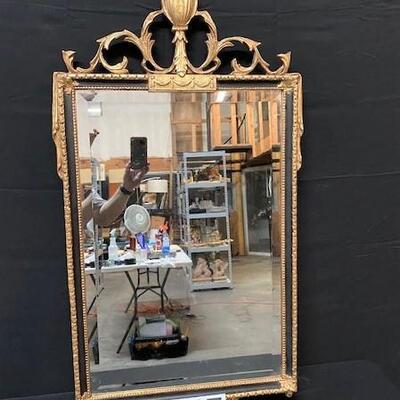 LOT#317: Beveled Mirror with Gilding