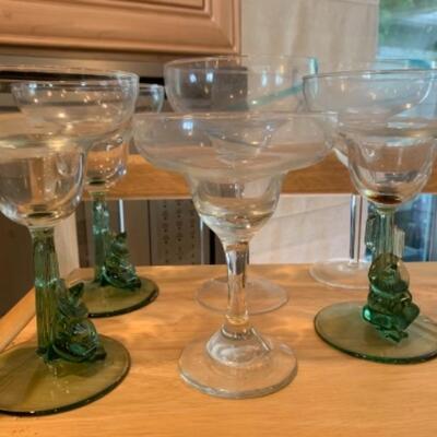 Lot 6. Assorted glassware (clear and colored--$60