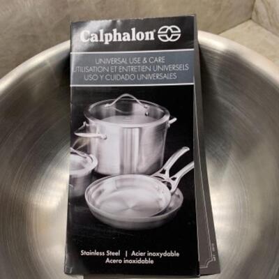 Lot 15. Large collection of Calphalon cookware (never used)--$325