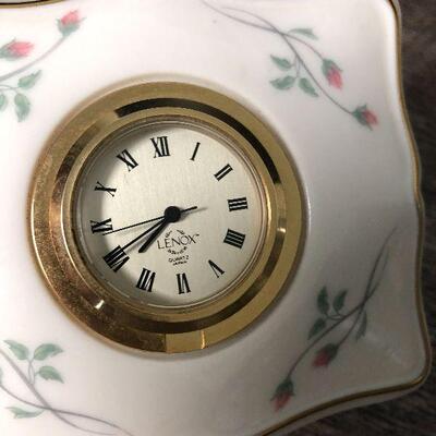 11: Lenox Clock and Bowl