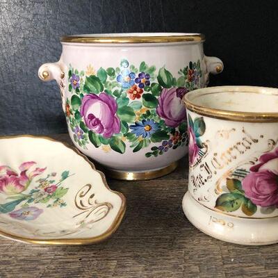 22: Floral and Gold Trim China
