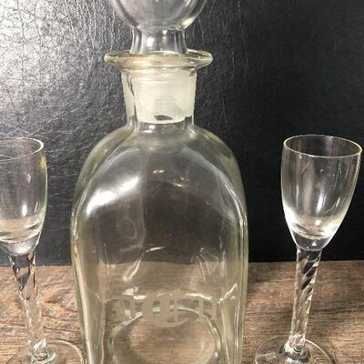 24: Decanter and Glasses