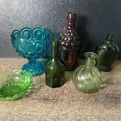 58: Collection of Colored Glass