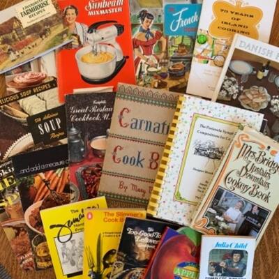Lot 81. Vintage cookbooks--$10