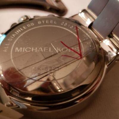New Michael Kors Women's MK5221 Silver Chronograph Watch