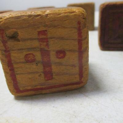 Lot 59 - Wooden Alphabet Blocks 