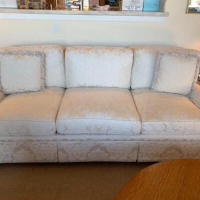 Lot 83. Three-seated sofa, 7 feet wide and 44 inches deep--$95