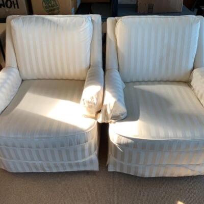 Lot 85. Pair of swivel chairs--$60