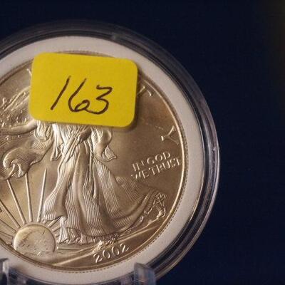 2002 Unc Silver American Eagle 163