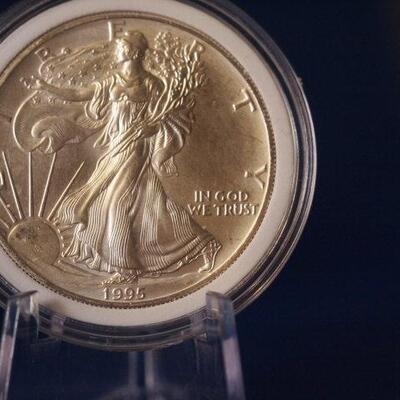 1995 Unc Silver American Eagle  165