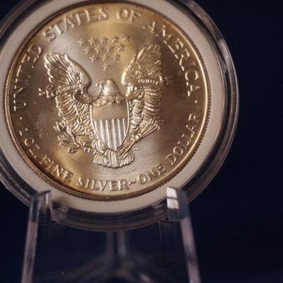 1998 Unc American Silver Eagle 166