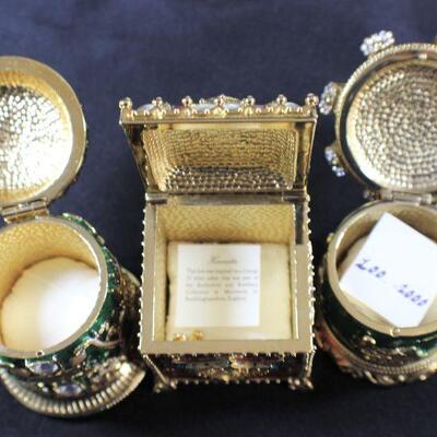 LOT#318: Wendy Reed Hand Enameled Trinket Box & Picture Frame