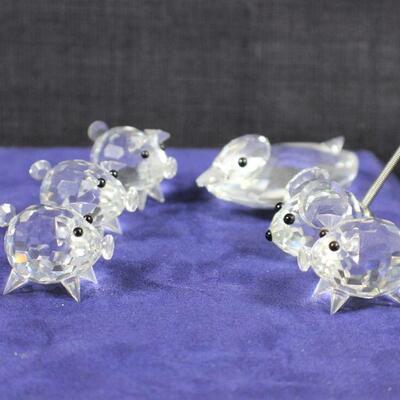 LOT#320: 6 Swarovski Crystal Animals