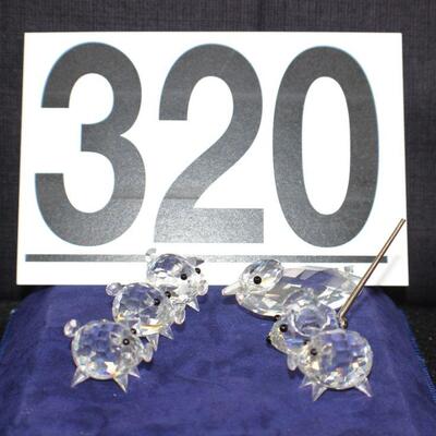 LOT#320: 6 Swarovski Crystal Animals
