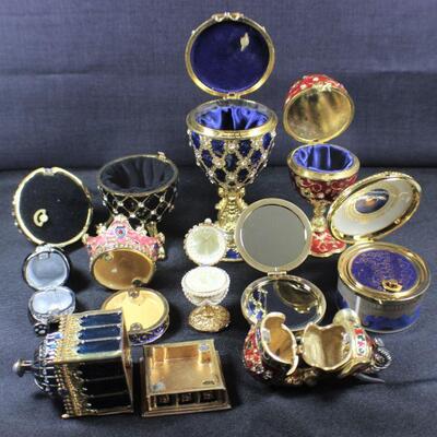 LOT#321: 10 Assorted Trinket Boxes