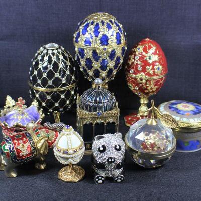 LOT#321: 10 Assorted Trinket Boxes