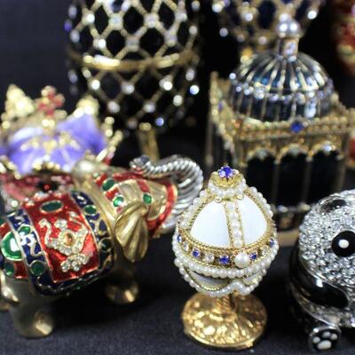 LOT#321: 10 Assorted Trinket Boxes