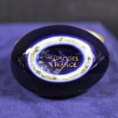LOT#322: 2 Signed Limoges Eggs (One Faberge)