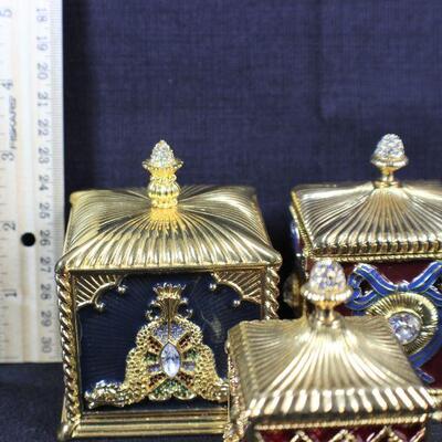 LOT#323: Wendy Reed Hand Enameled Trinket Boxes