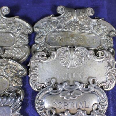 LOT#326: Marked Sterling Bottle Tags