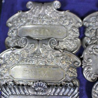 LOT#326: Marked Sterling Bottle Tags