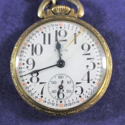 LOT#336: 1941 Elgin 17 Jewels 10K Rolled Gold Case