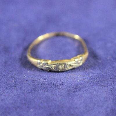 LOT#337: Stamped 14K Gold Ring 1.0g