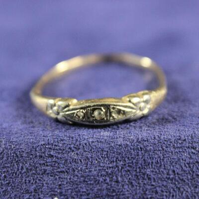 LOT#337: Stamped 14K Gold Ring 1.0g