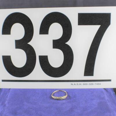 LOT#337: Stamped 14K Gold Ring 1.0g