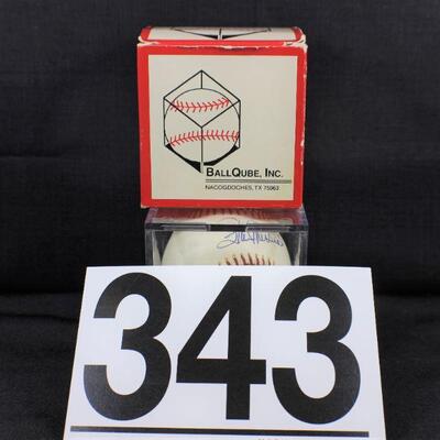 LOT#343: Stan Musical Signed Baseball 