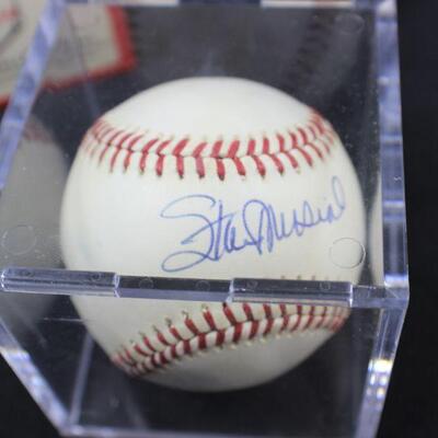 LOT#343: Stan Musical Signed Baseball 