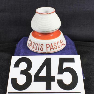 LOT#345: Rare Vintage Absinthe Pyrogene Cermaic Match Striker