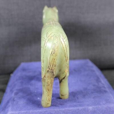 LOT#349: Carved Jade Horse