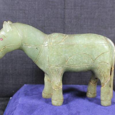 LOT#349: Carved Jade Horse