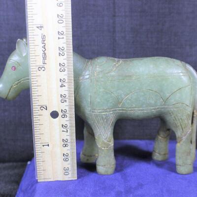 LOT#349: Carved Jade Horse