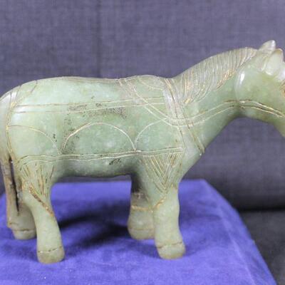 LOT#349: Carved Jade Horse
