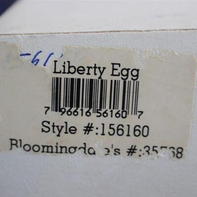 LOT#354: Faberge/Limoges Statue of Liberty Egg 1999