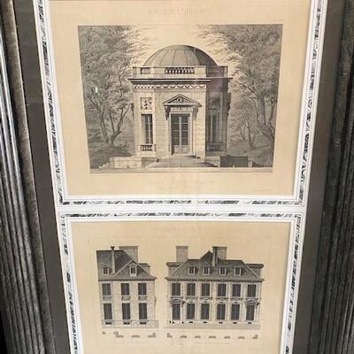 LOT#358: Louis XVI Architectural Plates