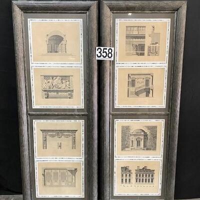 LOT#358: Louis XVI Architectural Plates