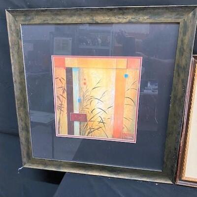 LOT#367: 4 Framed Art Pieces #1