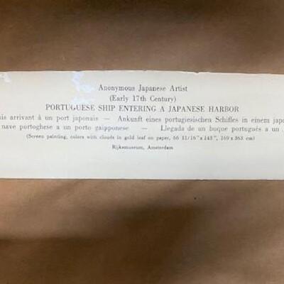 LOT#370: Portuguese Ships Entering Japanese Harbor