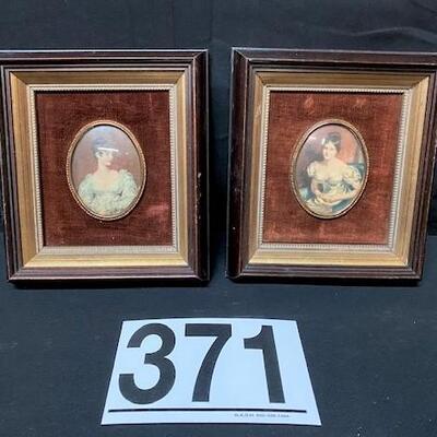 LOT#371: Pair of Portrait Miniatures