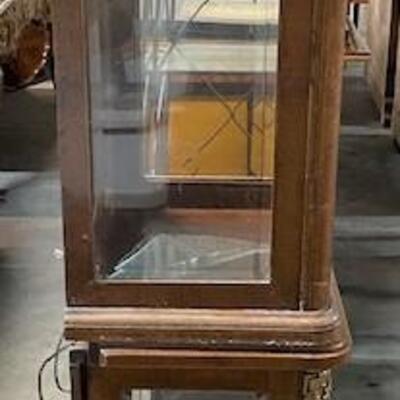 LOT#375: Believed to be French Curio Style Lighted Cabinets